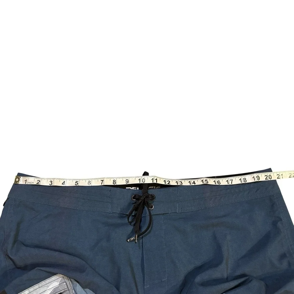 Pelagic‎ Blue Water Board Shorts Blue Camo Mens 40x10 Beach Summer Fishing